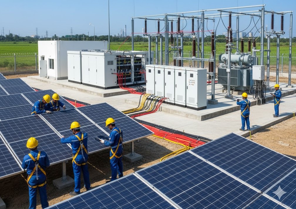 Hybrid Solar Power Plant